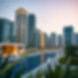 Stunning view of Icon Bay's architectural design