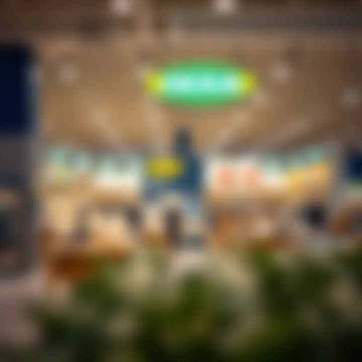 Interior layout showcasing product offerings