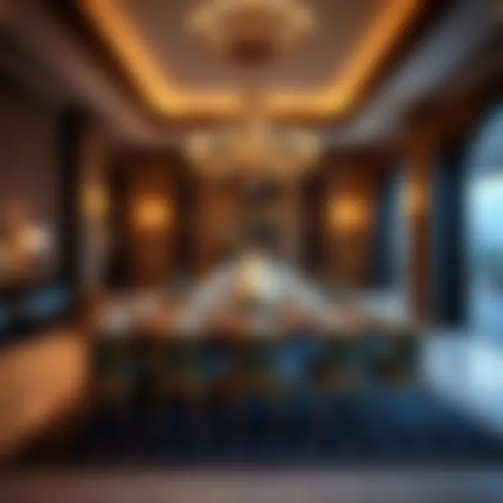 Elegant dining area showcasing luxury dining experience