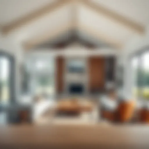 Stunning interior of a modern agricultural home showcasing open space and natural light