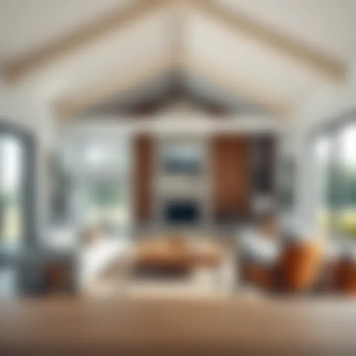 Modern Interior Design in Agricultural Homes Stunning interior of a modern agricultural home showcasing open space and natural light