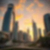 Stunning skyline of Jumeirah Triangle showcasing futuristic architecture