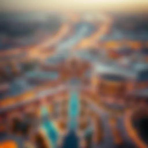 Aerial view of Madinat Al Riyadh showcasing its urban layout