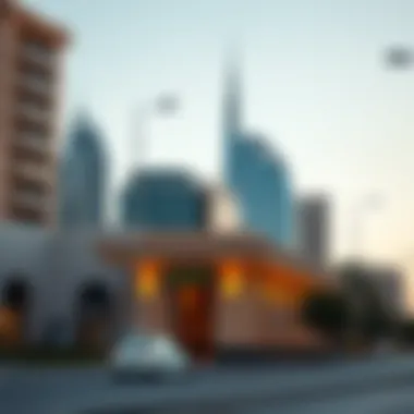 Landmarks Surrounding Muraqqabat Metro Station Surrounding landmarks near Muraqqabat Metro Station illustrating urban life