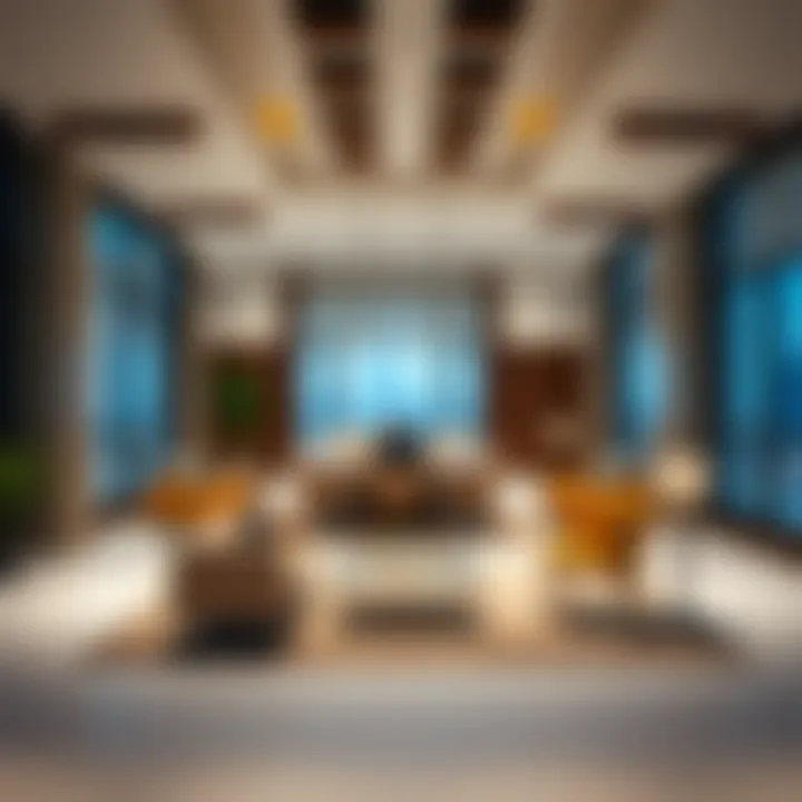 Luxurious office interiors highlighting contemporary design and functionality