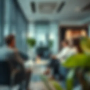 Consultation on Licensing Queries A professional consulting session taking place in a modern office environment.