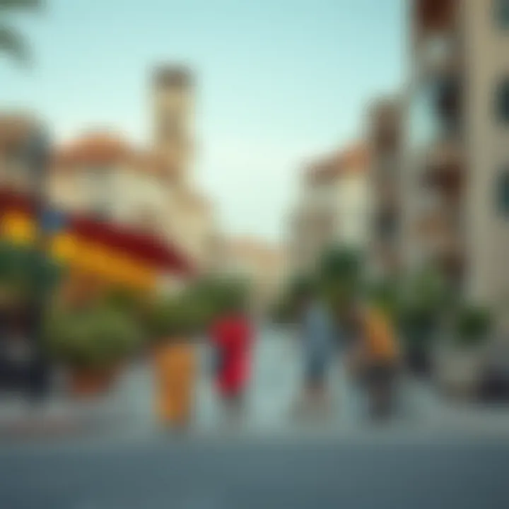 Visual representation of multicultural lifestyle in Dubai