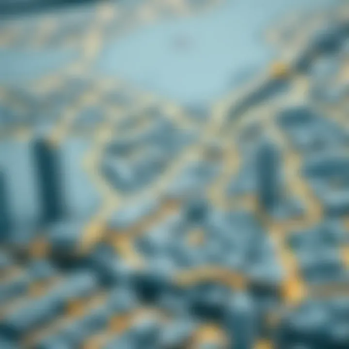 Key Neighborhoods in Dubai's Real Estate Landscape A map highlighting key neighborhoods in the Dubai real estate market