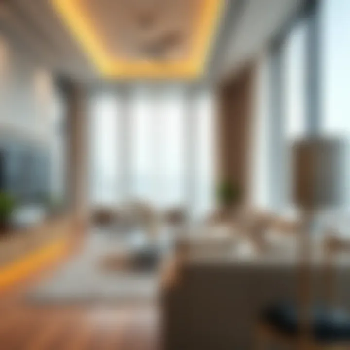 Interior Design Trends in Dubai Real Estate A modern apartment interior highlighting design trends