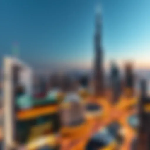 Stunning skyline view of Dubai's luxury real estate