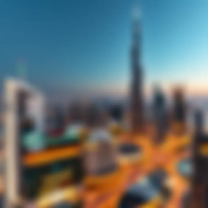 Luxury Skyline of Dubai Stunning skyline view of Dubai's luxury real estate