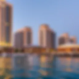Panoramic view of Jumeirah Beach Residence showcasing the vibrant waterfront