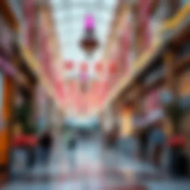 Interior layout highlighting the vibrant shopping atmosphere