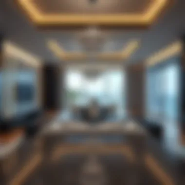 Interior Elegance at One Palm Jumeirah Luxurious interior design of a residence at One Palm Jumeirah