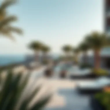 Beautiful Outdoor Areas at One Palm Jumeirah Exquisite outdoor spaces and landscaping at One Palm Jumeirah