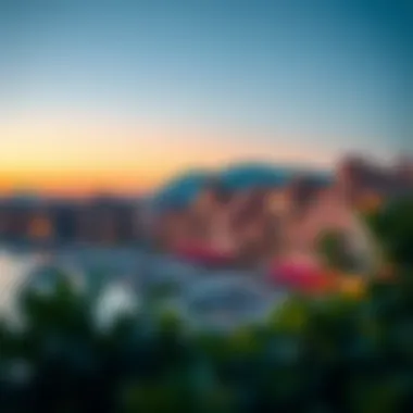 Surrounding Landscape of Portofino Dubai Surrounding landscape of Portofino Dubai highlighting the vibrant urban lifestyle