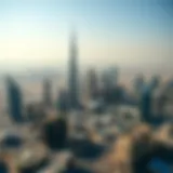 Aerial view of Dubai's skyline emphasizing real estate development