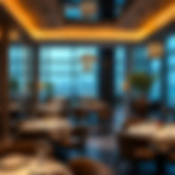 Culinary Delights at Radisson Blu Marina Dubai Elegant dining area showcasing culinary offerings