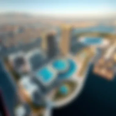 Aerial view of Reem Island showcasing Radiant Square