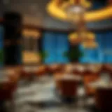Interior view of a luxurious restaurant in Dubai