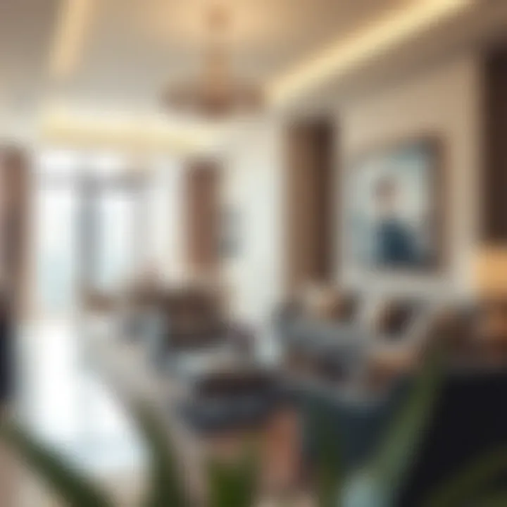 Elegant Interiors at Royal Regency Residences Luxurious interiors of a residential unit in Royal Regency