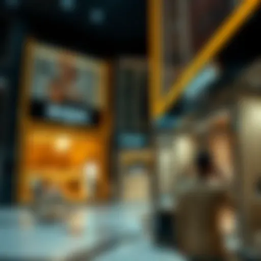 Luxurious storefronts showcasing high-end brands at Dubai Mall