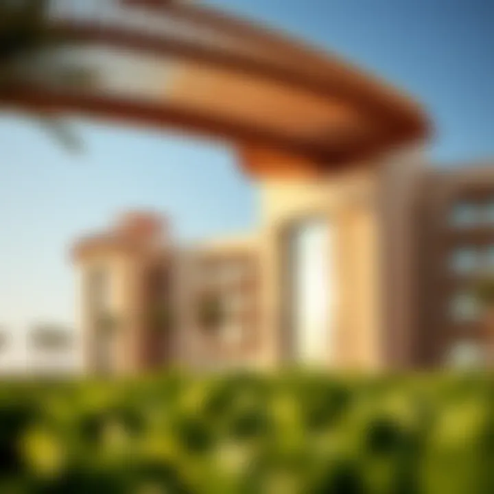 Stunning architectural view of Salt Al Khawaneej Walk