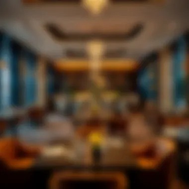 Dining area showcasing culinary excellence at Savoy Park
