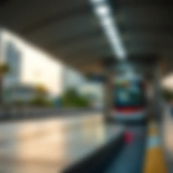 Visual representation of accessibility routes from Sobha Realty metro station