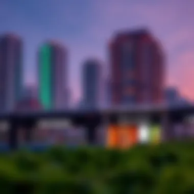 Infographic illustrating urban development around Sobha Realty metro station