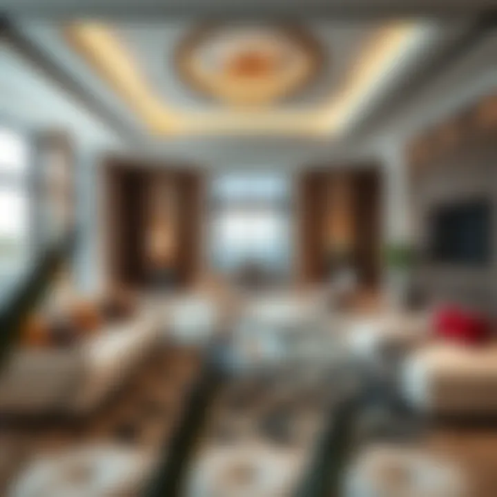 Opulent Interiors of Sobha Seahaven Luxurious interior space of a Sobha Seahaven residence