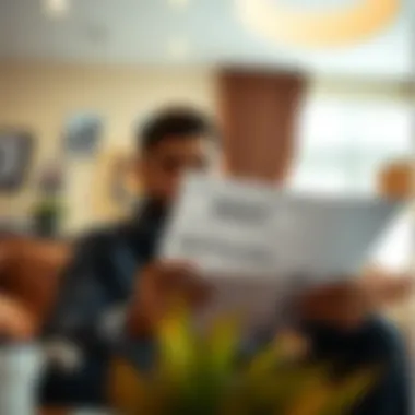 Tenant's Perspective on Rent Increase Notices A tenant reviewing a rent increase notice
