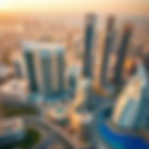 Aerial view of Dubai's skyline showcasing luxury developments