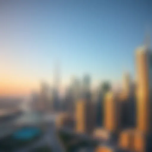 Dubai skyline showcasing real estate developments
