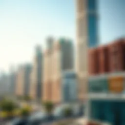 Modern skyline of Dubai showcasing residential buildings