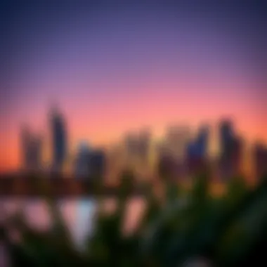 The vibrant skyline of Dubai showcasing its architectural diversity Vibrant Dubai skyline