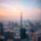 Aerial view showcasing Dubai's skyline with freehold properties