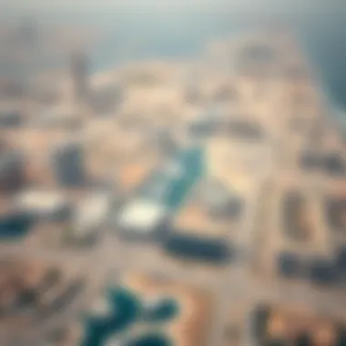 Aerial view of Dubai showcasing diverse land plots