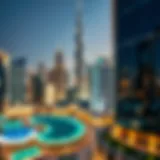 A panoramic view of Dubai's skyline showcasing a blend of modern architecture and luxury living