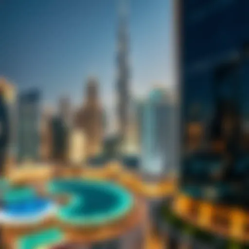 A panoramic view of Dubai's skyline showcasing a blend of modern architecture and luxury living