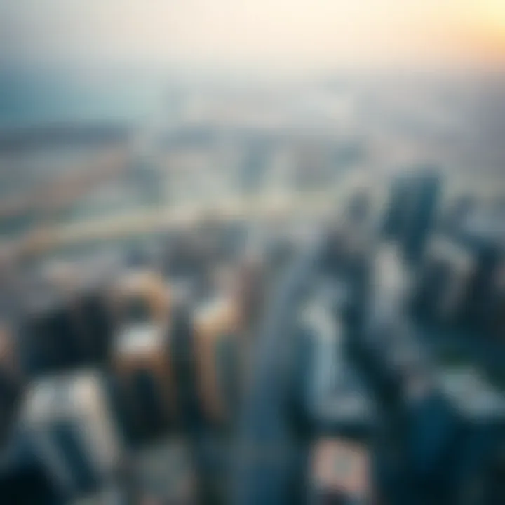 Aerial view of Dubai's iconic skyline showcasing a mix of modern and traditional architecture