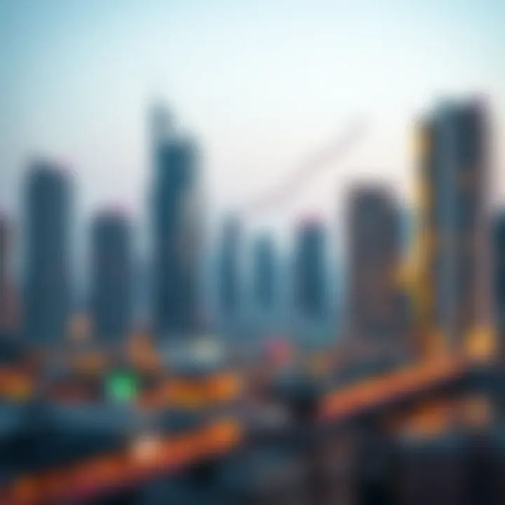 Graph depicting historical trends in Dubai's real estate prices over the last decade