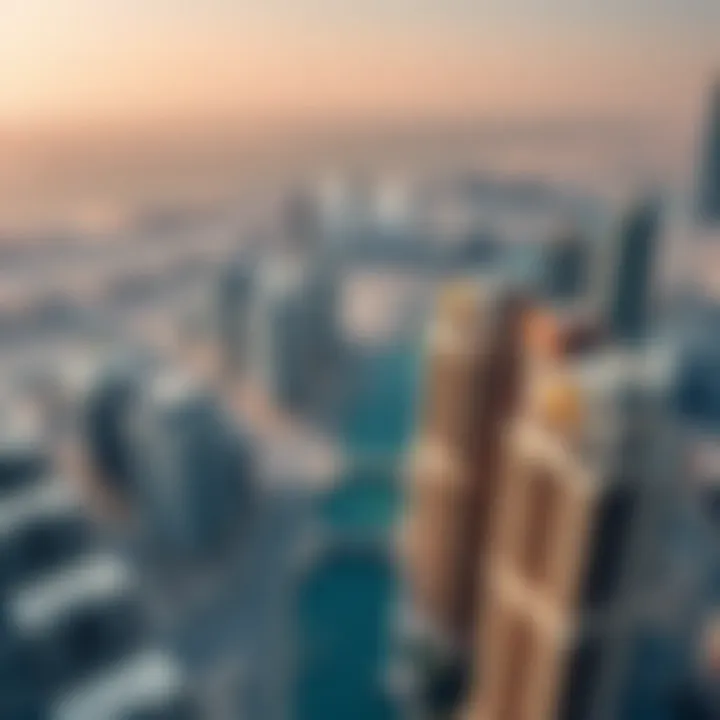 Aerial View of Dubai's Real Estate Landscape Aerial view of Dubai's real estate landscape