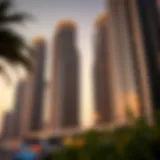 Luxury high-rise buildings in Dubai