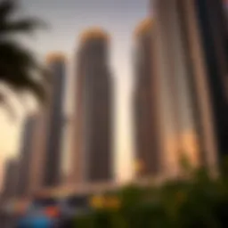 Luxury high-rise buildings in Dubai