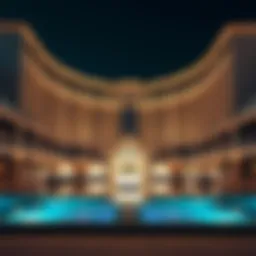 Stunning exterior view of the Yas Viceroy Hotel