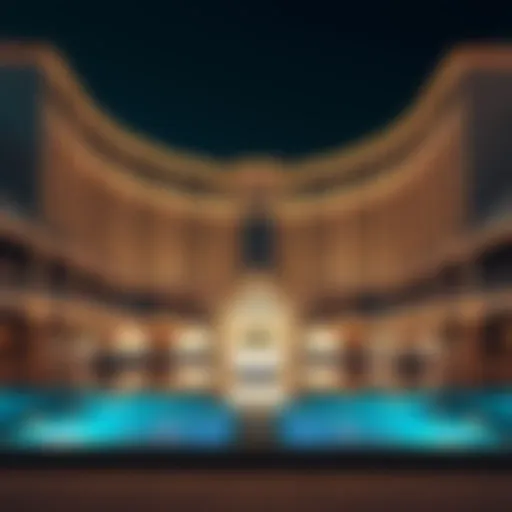 Stunning exterior view of the Yas Viceroy Hotel